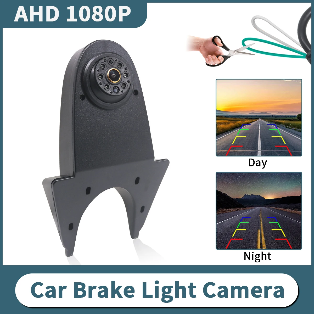 AHD 1080P للرؤية الليلية سيارة الفرامل ضوء كاميرا الرؤية الخلفية لمرسيدس بنز فيانو سبرينتر فيتو VW الناقل Crafter #1