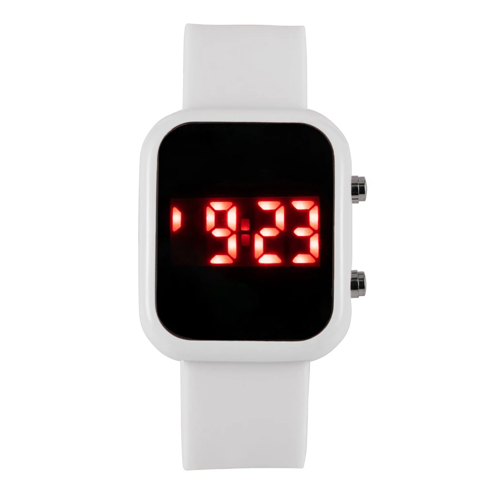 Fashion Digital Watches for Women Simple Square Silicone Strap Electronic Ladies Sports Wristwatch LED Watch Relogio Feminino