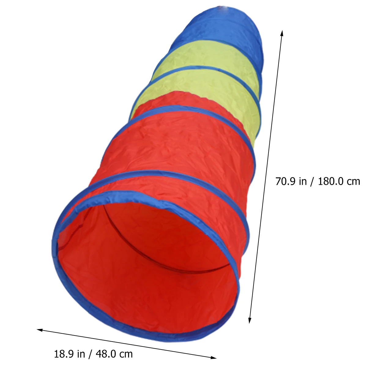 

Children'S Exploration Tunnel Pop-Up Crawling Tunnel Foldable Play Tent For Home Yard Park 48*180Cm Multi-Color
