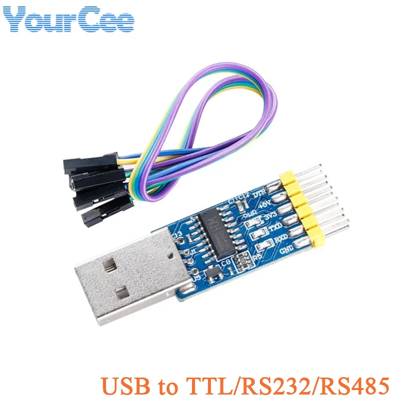 USB to TTL/RS232/RS485 Mutual Convert 3 in 1 Converter Board Module CH340 Serial Adapter for Arduino