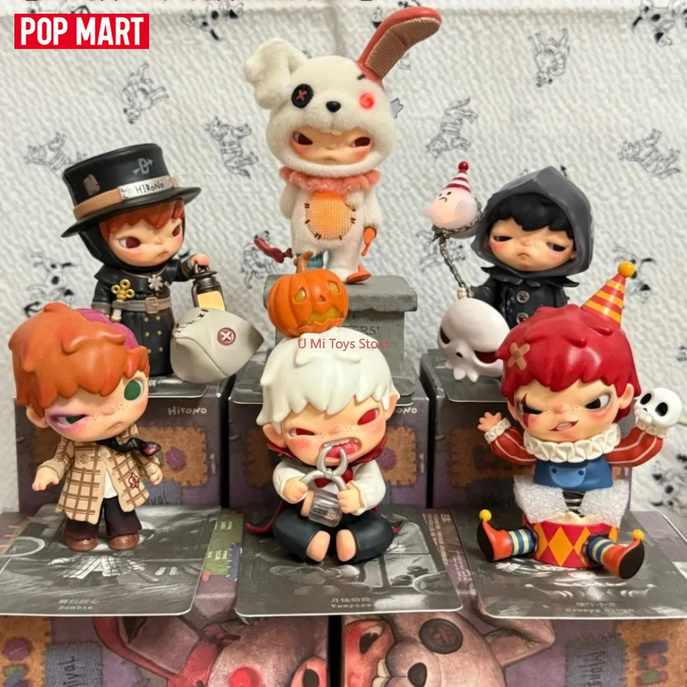 

POP MART Оригинальный набор Hirono Monsters Carnival: коллекционные фигурки, милые аниме-персонажи, загадочные сюрпризы, подарочная упаковка, украшение для дома