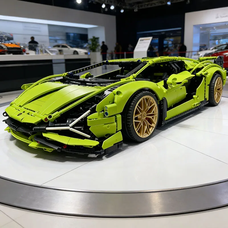 Lambo Sian – bloques 42115 3696 técnicas de construcción, piezas, compatibles con bricks MOC, modelo de voiture de sport pour