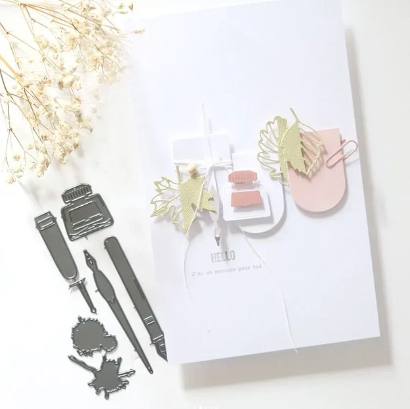 

Металлические вырубные формы Piggy Craft для скрапбукинга, трафареты для декорирования ручками, резаки для бумаги, ножи для рукоделия, штампы-вырубки