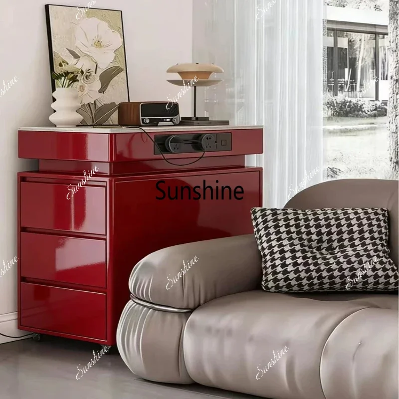 Ultra-narrow, integrated, separate, mobile separation, simple side cabinet of dining and tea table  FT