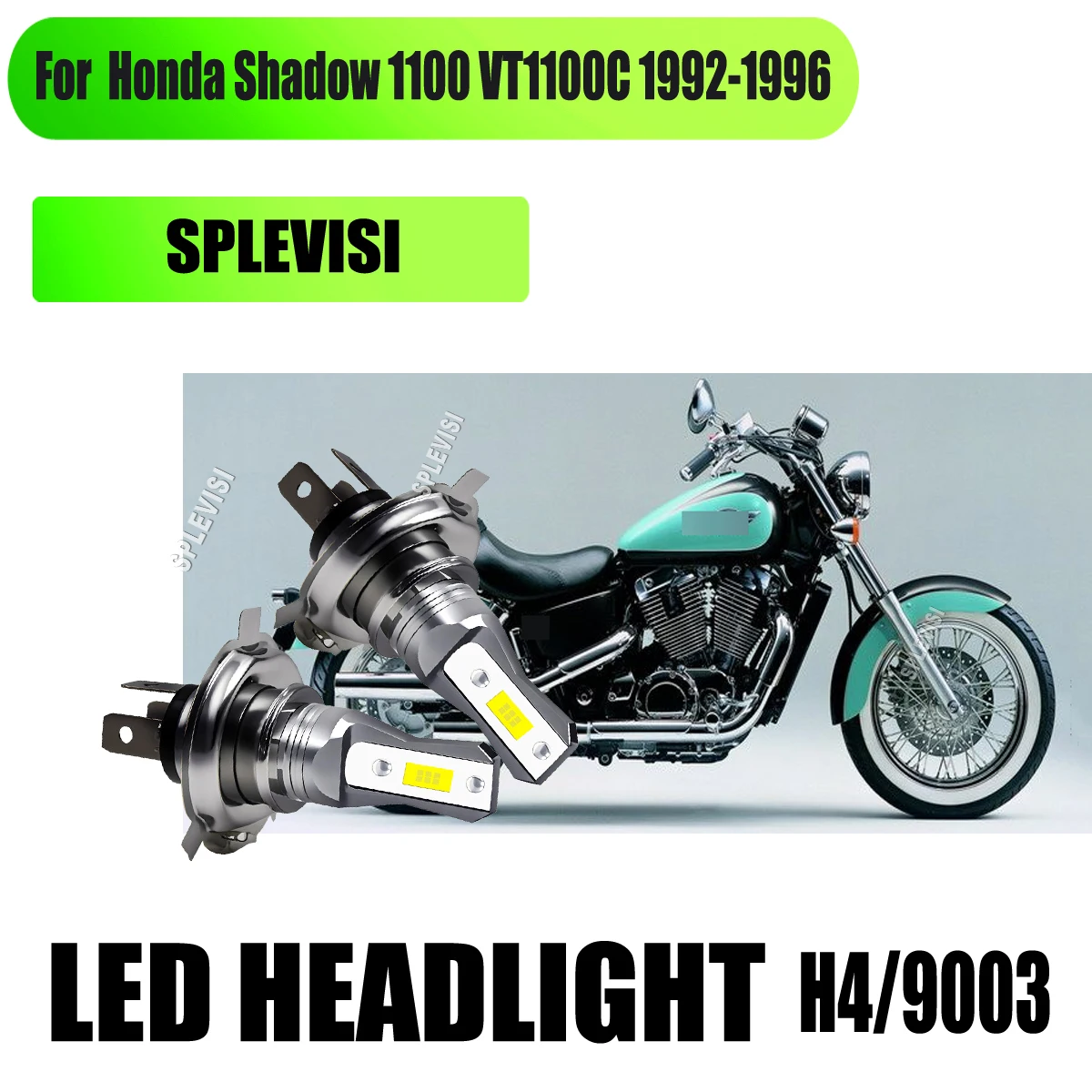 

H4 Motorcycle CSP LED White Headlight - 60000 Hours Long Lifespan For Honda Shadow 1100 VT1100C 1992 1993 1994 1995 1996