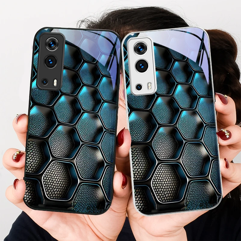 

Blue Gradient Grid For VIVO Y72 X100 Pro Y55 16 V20 29 V30 X60 Pro Y11s Y20 X80 Pro 5G Y36 4G V23e Tempered Glass Phone Case