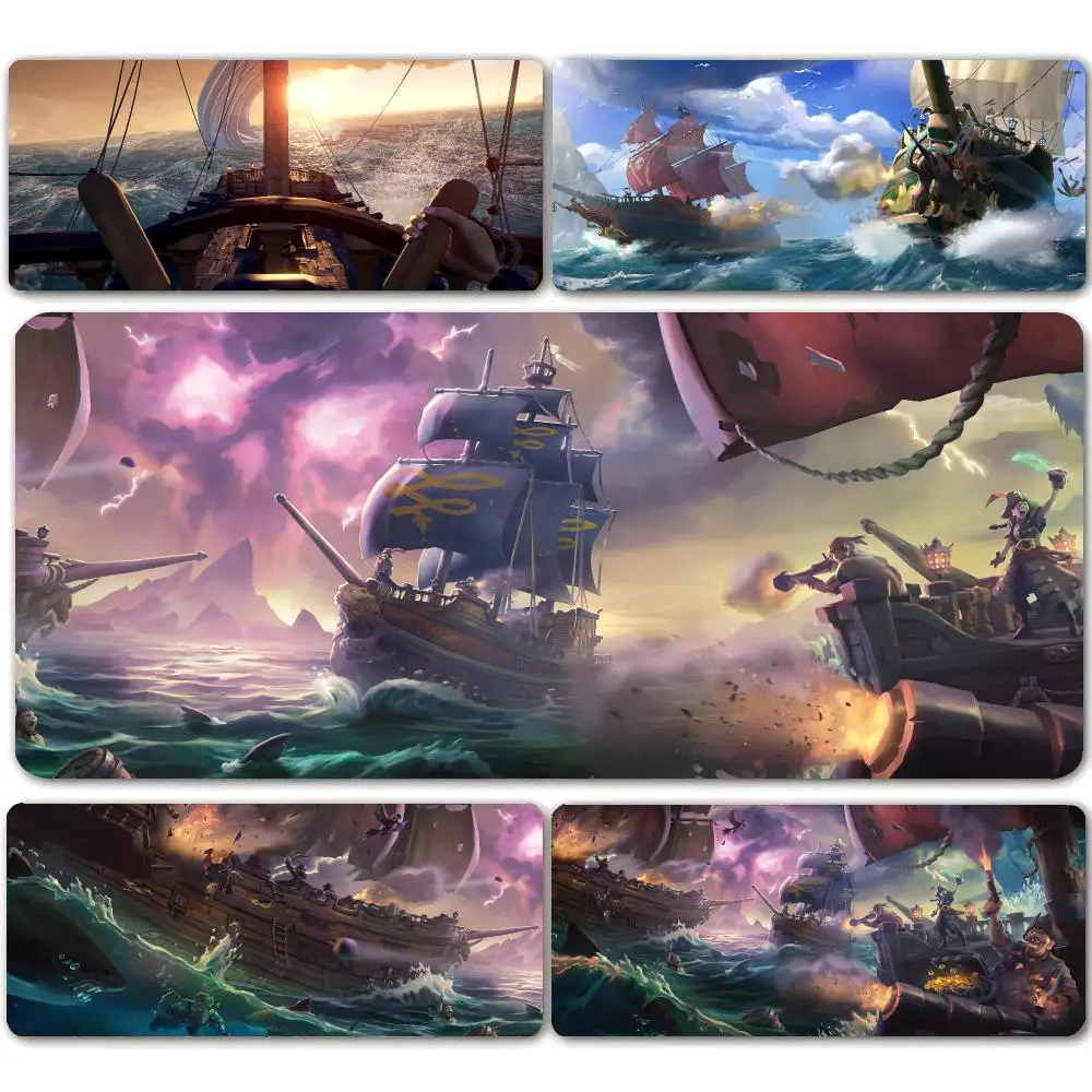 Game S-Sea Of T-Thieves Mouse Pad Mousepad Large Gaming Mouse Pad LockEdge Thickened Computer Keyboard Table Desk Mat