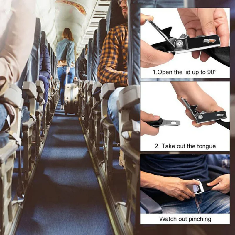 Universal Aviation Aircraft Seat Extended Lengthened Safety Belt For Kids,Pregnant,Big Body Size People