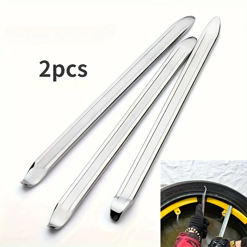 2 leviers à pneus, outils de changement de pneus pour moto et vélo, ouvre-roue avec protection de jante, accessoires de réparation de pneus de voiture durables, ergonomiques