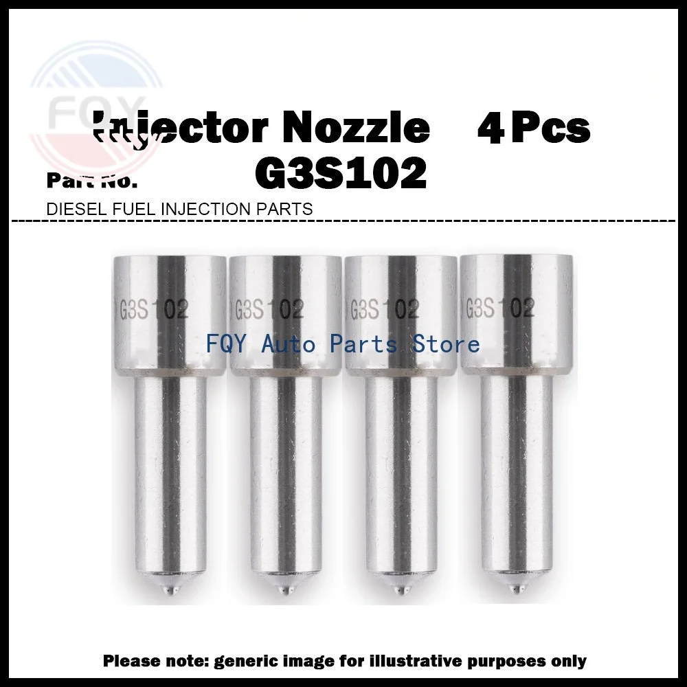 

4X For Kobelco HINO J08E / 295050-0230 23670-E0400 High Quality Fuel Injector Nozzle G3S102