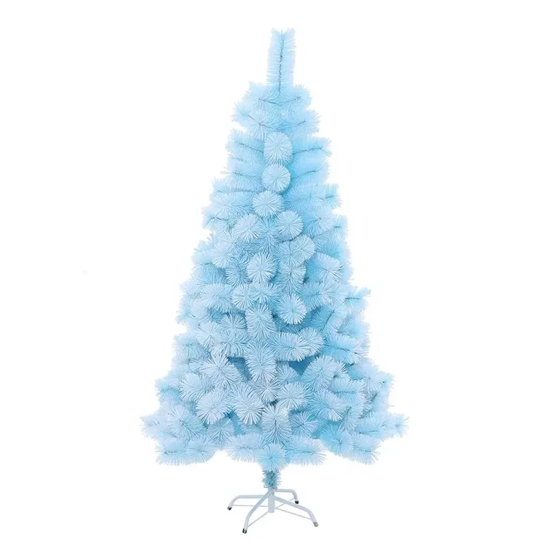 Blue pine needle flocking tree binding series artificial Christmas tree wholesale Christmas tree
