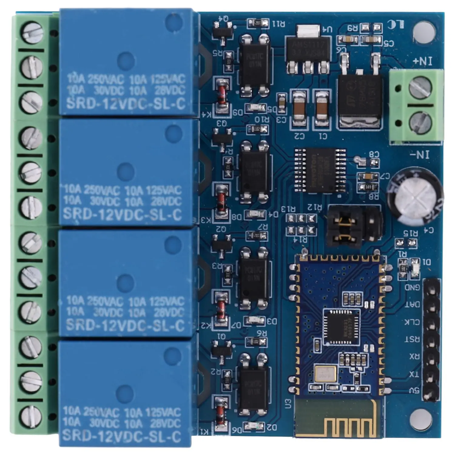 N11R 12V 4CH interruptor de Control remoto módulo de relé Bluetooth para Motor móvil Android luz LED Kit electrónico DIY