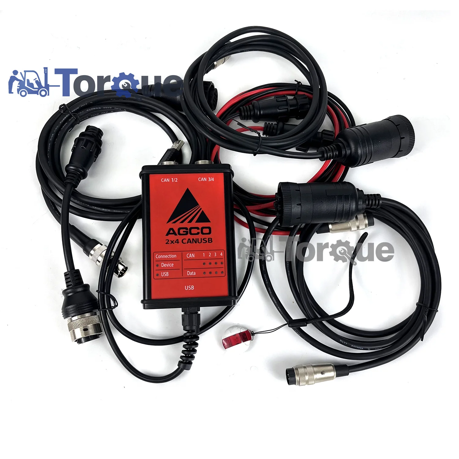 for AGCO EDT Agriculture Electronic FENDT For AGCO CANUSB EDT Interface Massey Ferguson Fendt Diagnostic Tool with key dongle