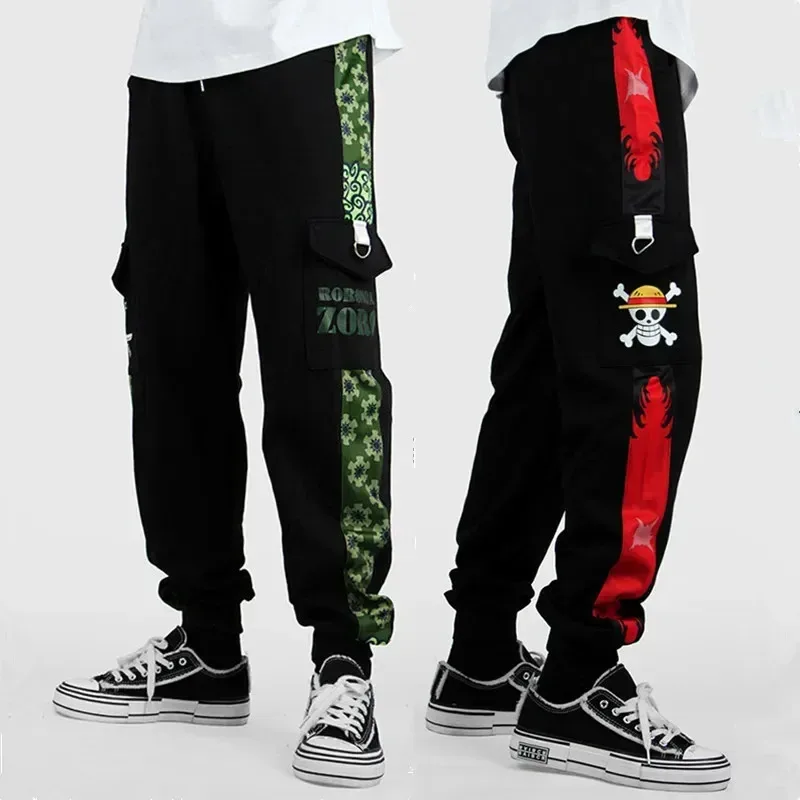 

Anime Pants Cosplay Costumes Trafalgar Law Leisure Overalls Zoro Luffy Sweatpants