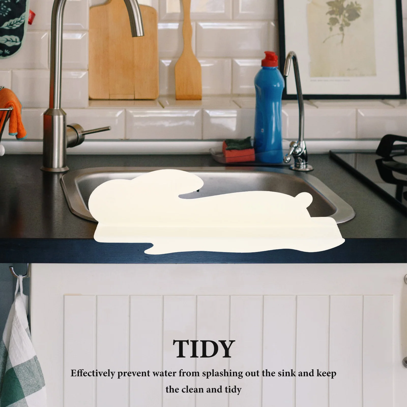 

Sink Flap Plate Anti-splash Backsplash Guard Household Anti-splashing Board Pool