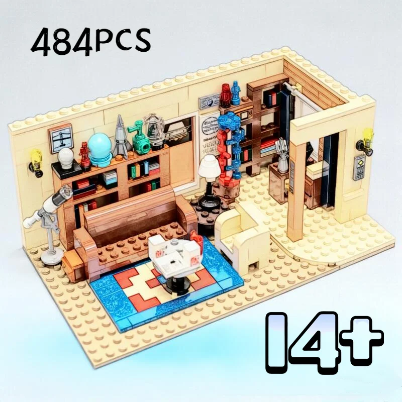 

In Stock 484PCS MOC BigBang Theory Bricks American TV Drama Friends Living Room Model Building Blocks For Boys Or Girls Gifts