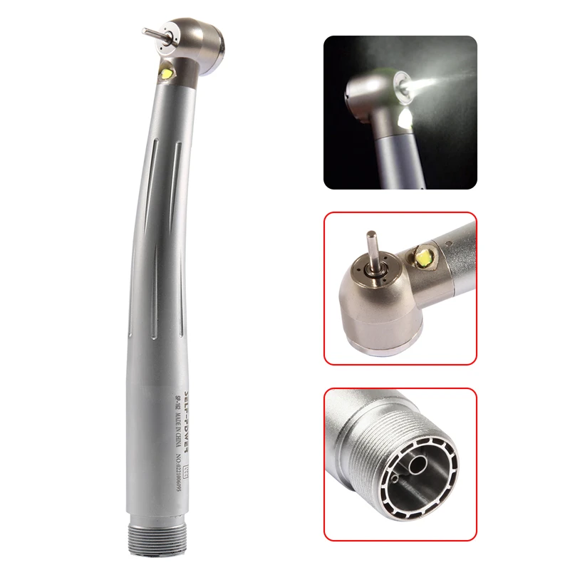 KAVO Style Dental e-generator światłowód LED turbina/bez przycisk LED szybka prostnica 4 Hole Burr US Stock / Burs