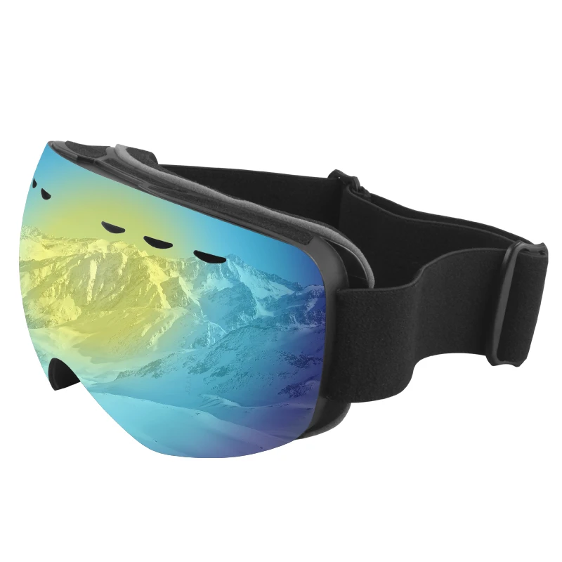 JSJM-Gafas de esquí de doble capa para adulto, lentes antivaho para deportes al aire libre, UV400, para Snowboard y moto de nieve