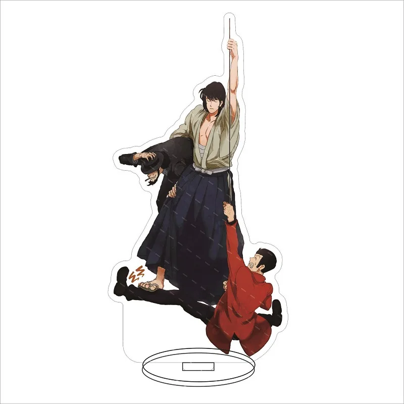 حار أنيمي لوبين الشخصيات الثالثة تأثيري لوحة زخارف مكتب الدائمة علامة لعبة المشجعين عيد الميلاد الاكريليك حامل نموذج الهدايا