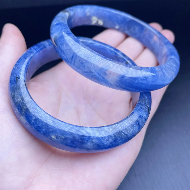 Natural Kyanite Bangle Women Reiki Healing Fengshui Lucky Bangles Women Hoilday Gift 1PCS 55-58MM