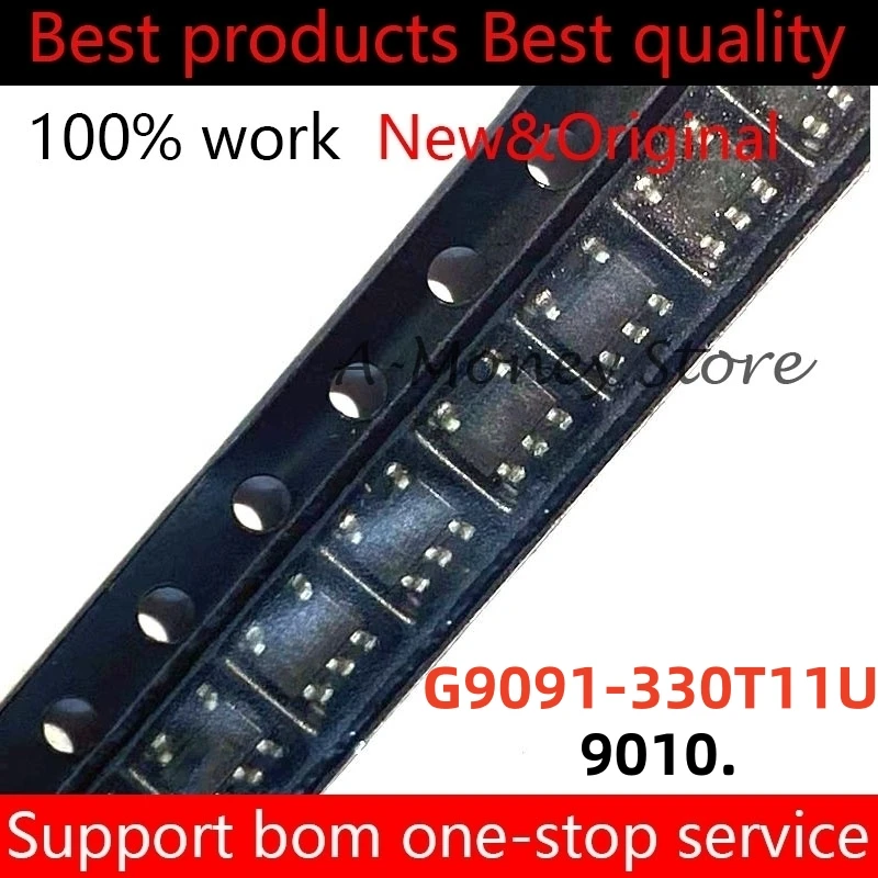 

(10pcs)G9091 9010 G9091-330T11U sot23-5