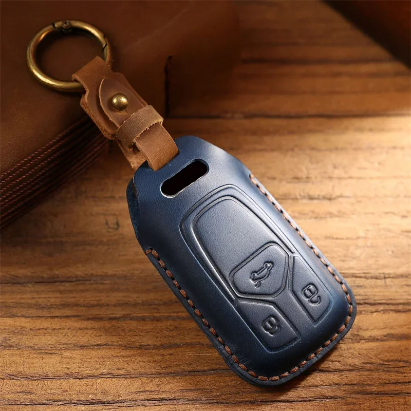 

Car Key Case Cover Key Bag For Audi A1 A3 8v A4 B9 A5 A6 C7 Q3 Q5 Q7 Tt Holder Shell Auto Keychain Protect Set Accessories