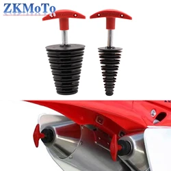 Motorcycle 10-36mm 28-53mm Exhaust Pipe PVC Plug Muffler Wash Plug For Honda KTM Kawasaki Yamaha CRF250R CRF450R CRF250X CRF450X