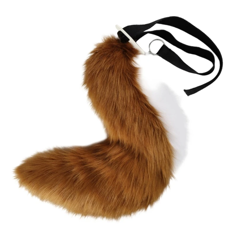 Q39C Cosplay Foxlike Ear Hairband with High-Density Polyester Furry Texture for Stage Performances and Costume Photos