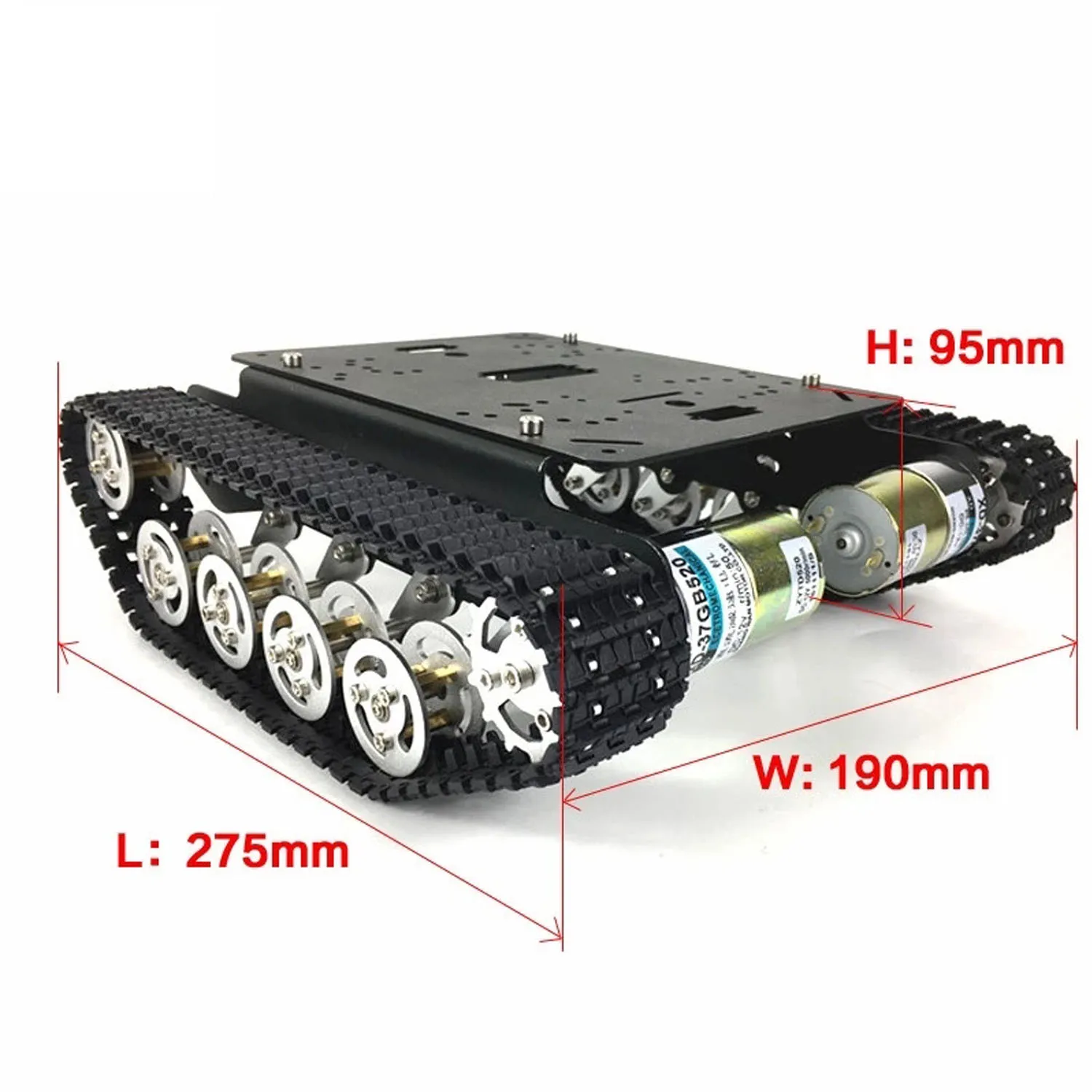 ESP8266 WiFi Control Shock Absorption Smart Robot Tank Chassis with Nodemcu Development Board+L293D Motor Driver Board DIY TS100