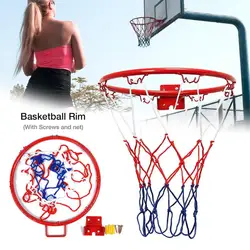 32cm Basketball Hoop Sets Heavy Duty Wall Mounted Ring Goal Wall Rim Hangin Basket Net In / Outdoor Sport Kids Safety Funny Toy