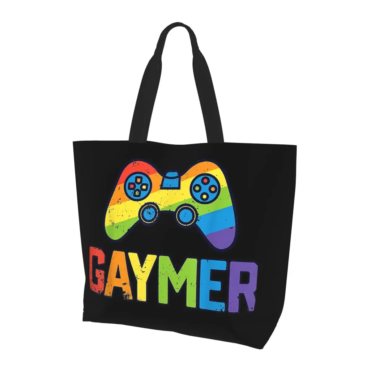 

Геймер Геймер Гей-прайд ЛГБТ Лесбиянка Радужный флаг Сумка для покупок Холщовые сумки на плечо Сумка для покупок Бакалея для женщин