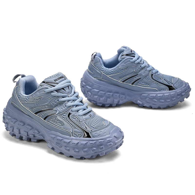 2024 New Anti slip and Wear resistant Spring/Summer Versatile Running and Sports Shoes with Thick Sole and Elevated Height