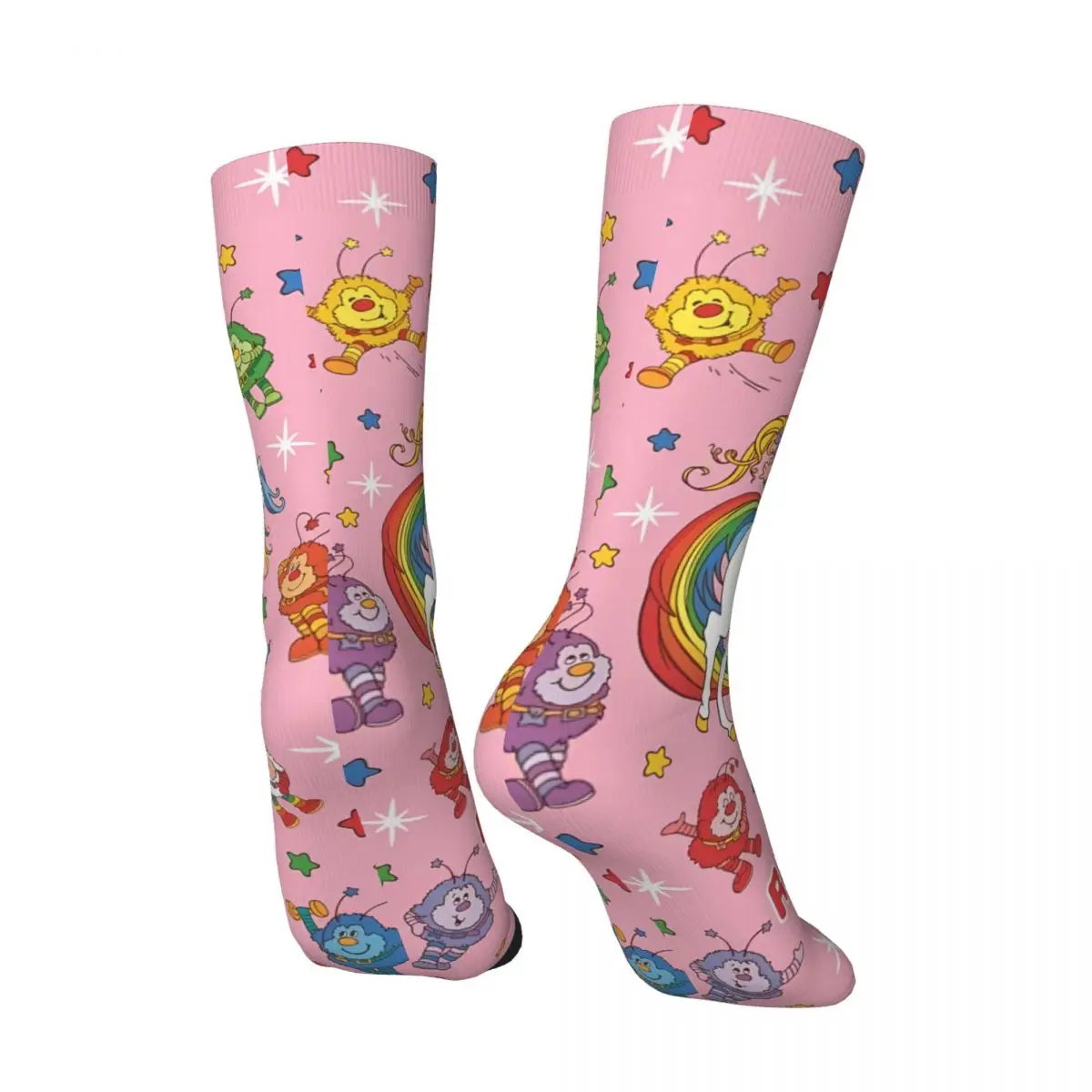 Rainbow Brite Socks Shopping 3D Print Boy Girls Mid-calf Sock