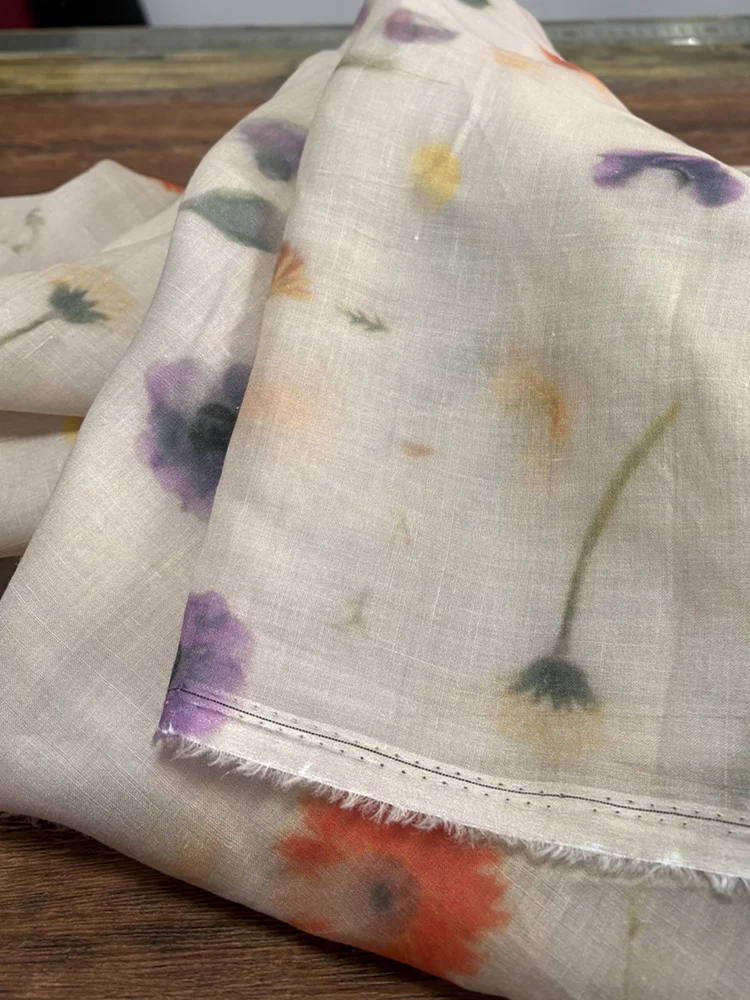 

Новая ткань в китайском стиле: шелковая ткань с принтом для платьев и топов Ханьфу, ткань в национальном стиле, ткань Flower World для домашнего текстиля