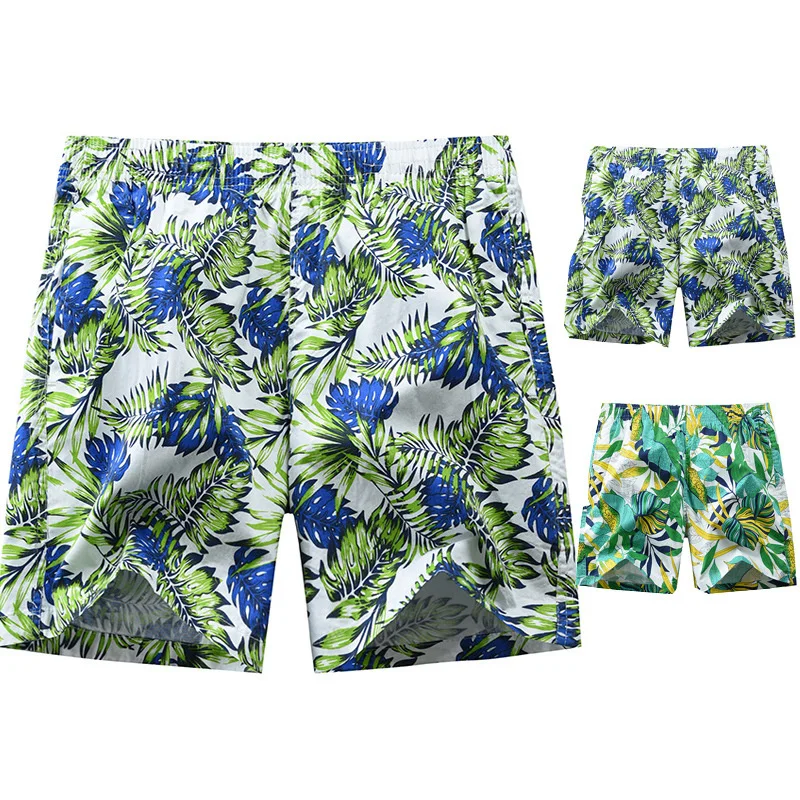 

Men's flower shorts summer beach pants casual loose trend pants dk24