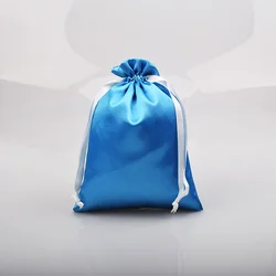 Bolsa De satén para clasificación de cosméticos, almacenamiento con cordón, sujetador, clasificación de ropa interior, embalaje de regalo, a prueba de polvo, bolsillo portátil