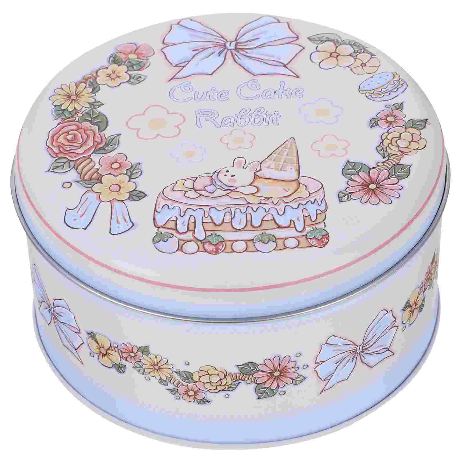 Gift Boxes Cookie Storage Tin Jar with Lid Cover Tinplate Tins Lids Christmas