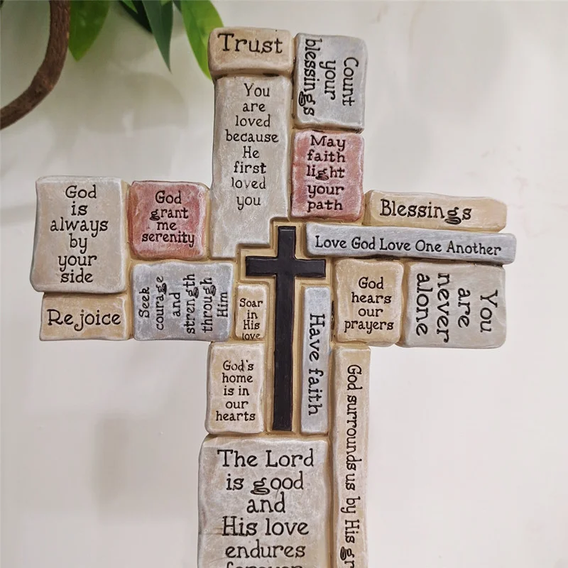 Cross prayer Halloween tombstone memorial home interior scene garden decoration