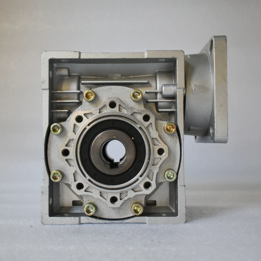 nmrv063 rv75 nmrv110 24 ミリメートル入力フランジ高トルクギア減速モーター金属トランスミッションウォームドライブ減速ギアボックス