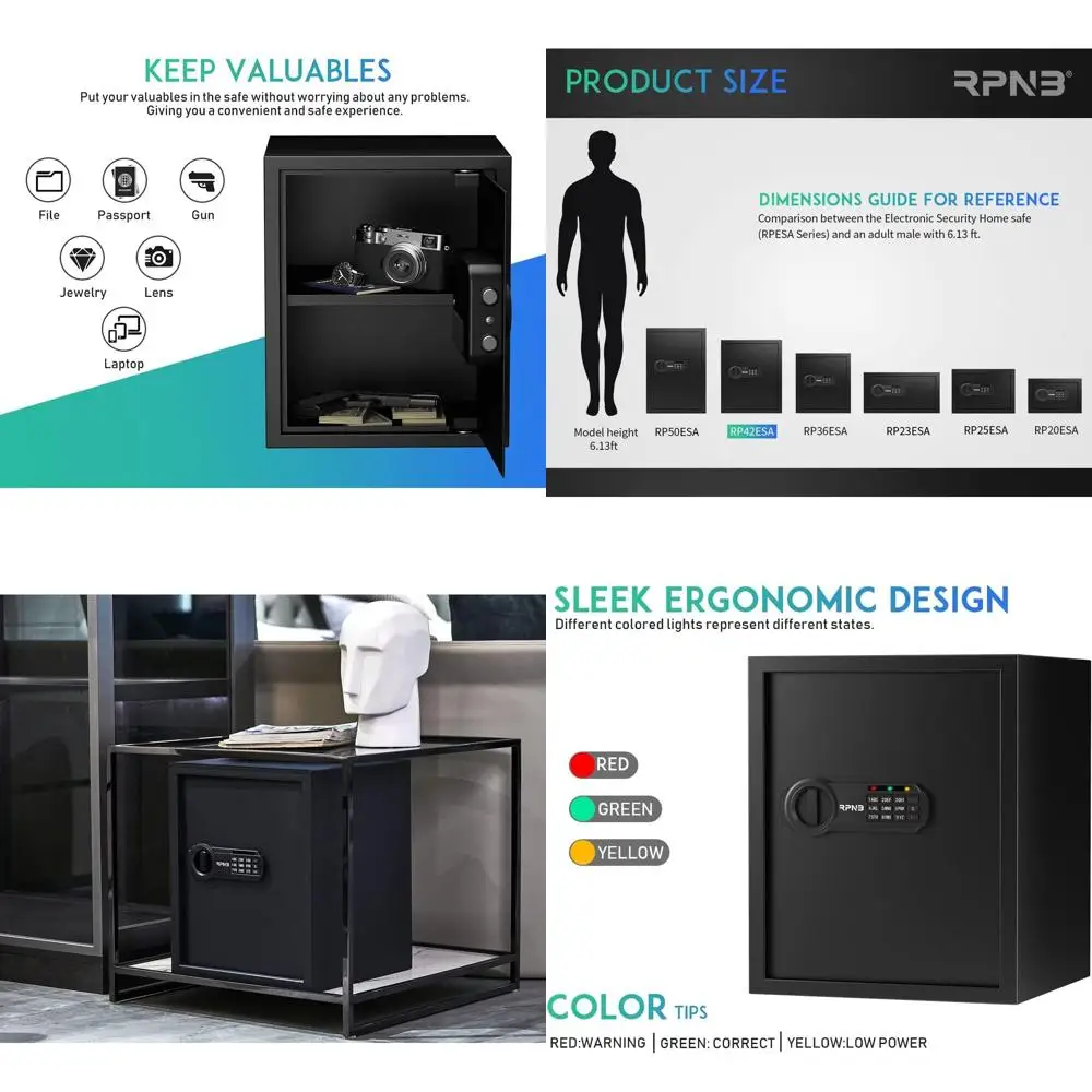 

Элитный цифровой сейф с клавиатурой для дома, офиса и отеля для хранения наличных