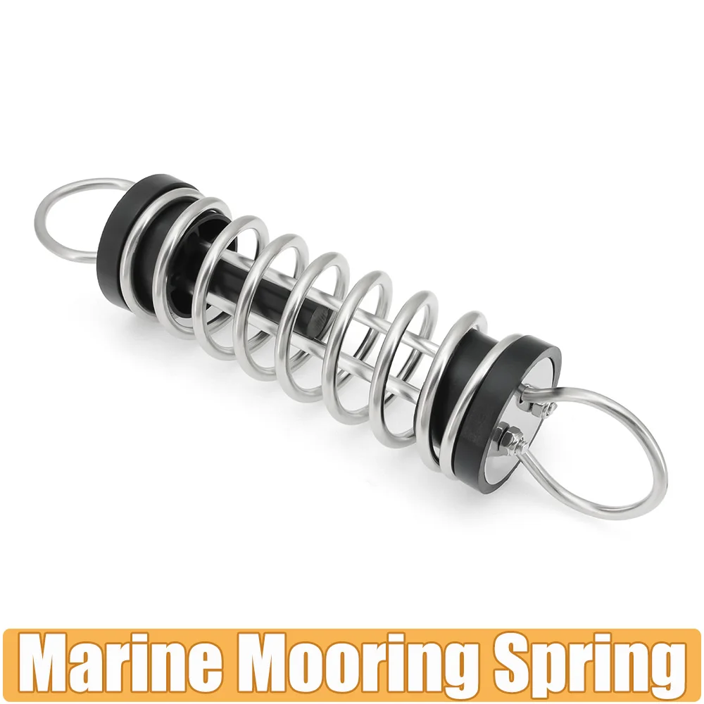 

1PC Marine Hardware Shock Absorbing Boat Mooring Springs Marine Parts Dock Line Mooring Springs 316 Stainless Steel 6mmx305mm