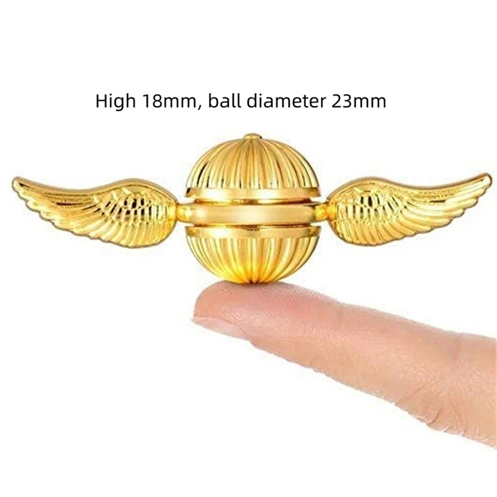  Fidget Spinner Rotating Metal Ball Golden Snitch Cupid Fidget Spinner Antistress Hand Fidget Toys Angel Wings Hand Spinner Toy