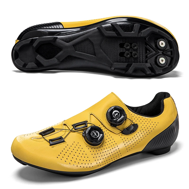 

Cycling Sneaker MTB Men Sport Road Bike Boots Flat Racing Speed Sneakers Trail Mountain Bicycle Footwear Spd Pedal Cycling 36-47