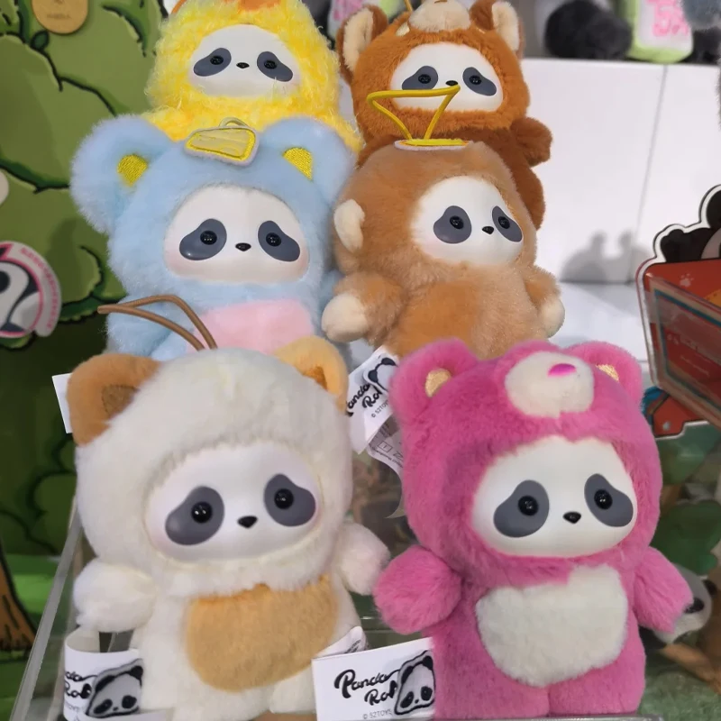 

52toys Panda Roll The Zoo In Hands Series Blind Box Cute Car Ornament Pendant Fun Keychain Decoration Mystery Box Surprise Gifts