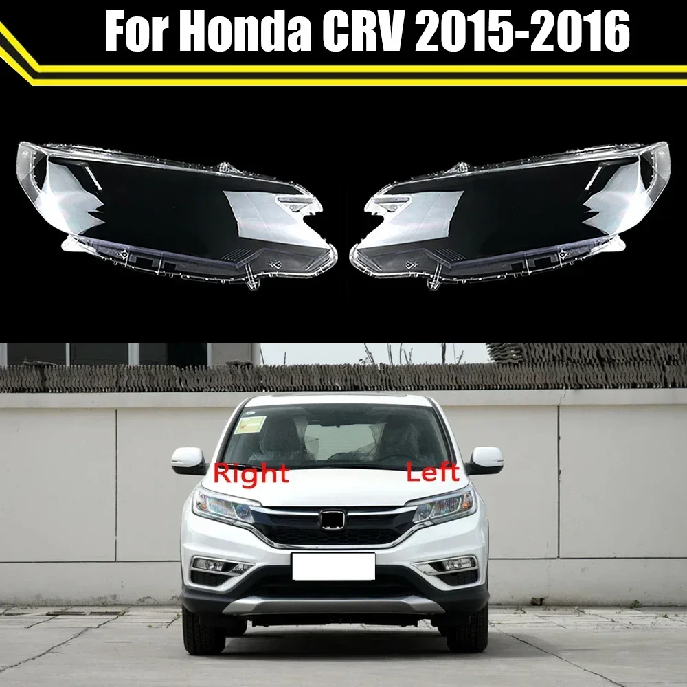 

Чехол на фару для Honda CRV 2015 2016, автомобильная передняя стеклянная крышка на фару, колпачки для линз, замена оригинального абажура