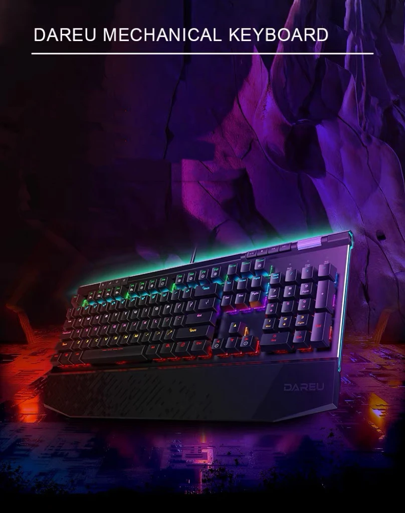 EK812 Wired Mechanical Keyboard, Suitable for Both Office and Gaming.