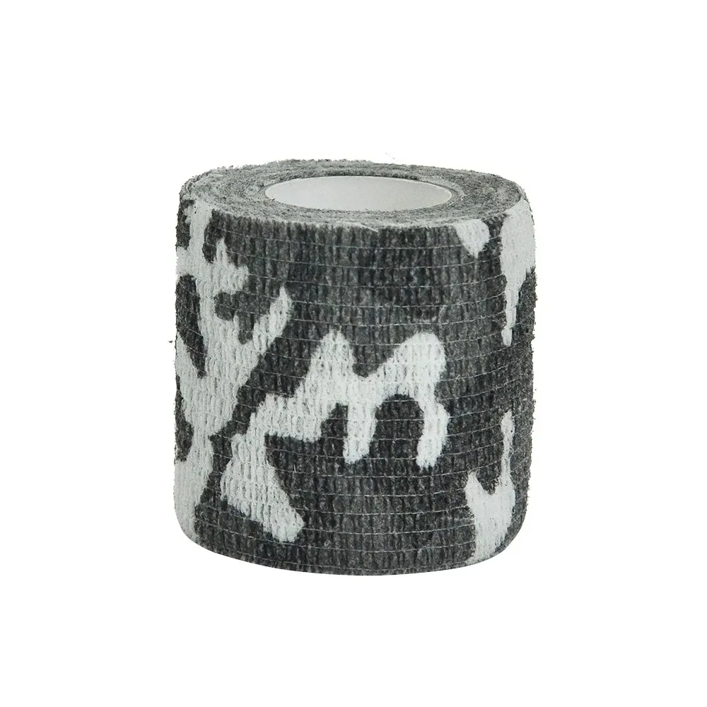 Black Elastic Outdoor Hunting Camouflage Tape Waterproof Wrap Durable Self Adhesive Elastic Bandage