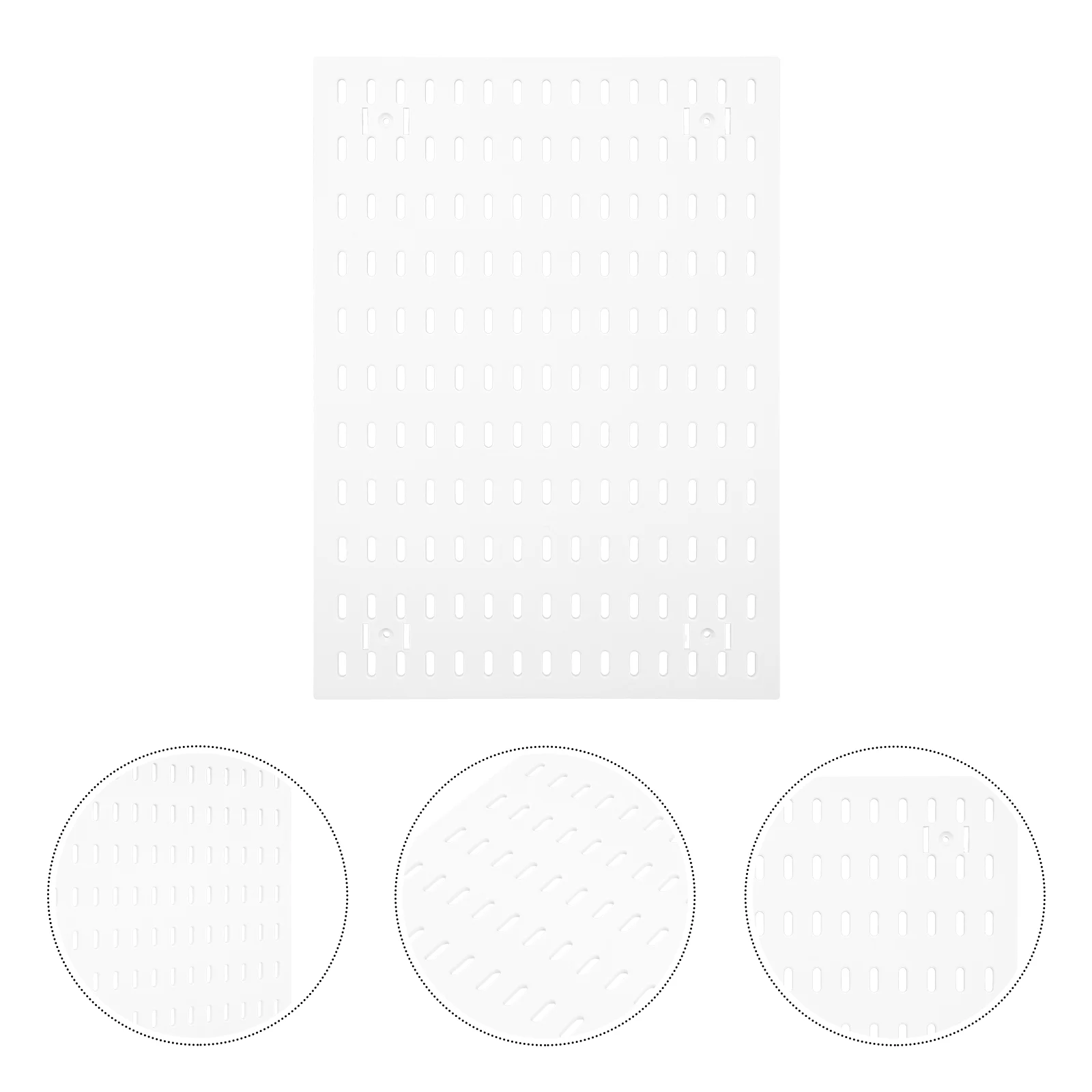 Wall Panel Peg Board Rack Office Display Shelves Pegboard Brackets Plastic Craft Organizers and Storage