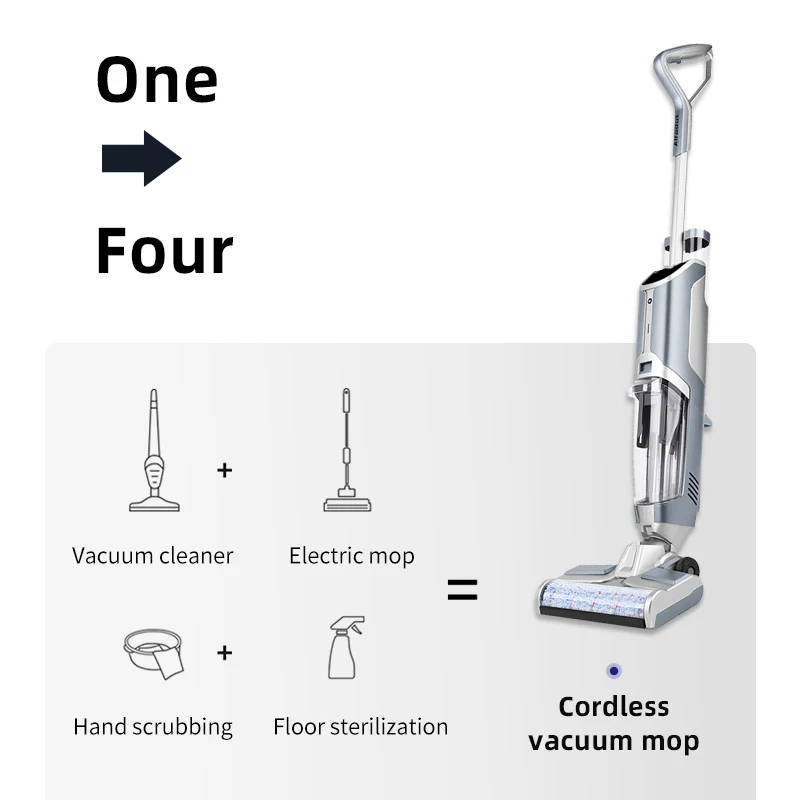 Cordless Mop Vacuum Cleaner Hard Floor wet and dry Mopping smart robot suction machine vacuum filter ariwrap OEM ODM