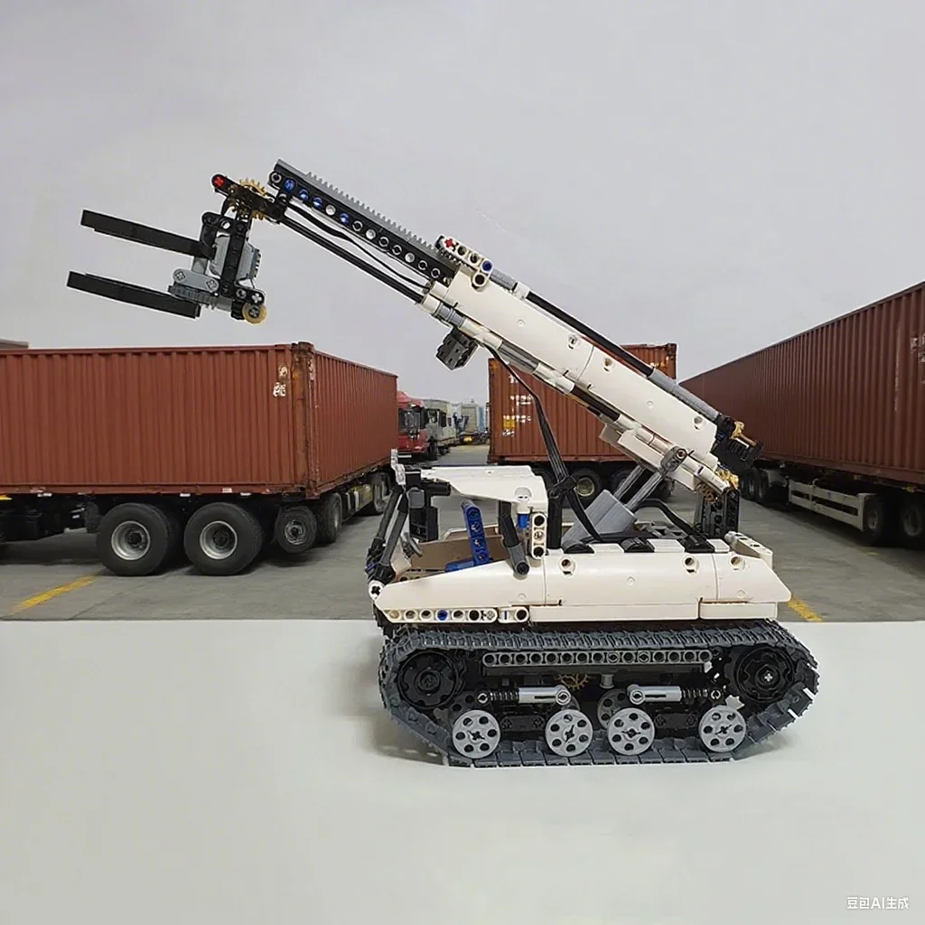 

874 Pcs Grabber Tracked Mechanical Claw Engineering Vehicle Custom MOC Diy Education Model Building Blocks Birthday Toys Gift